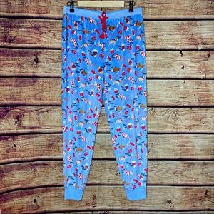 NWOT Plush Soft Christmas Puppy Dog PJ Pants